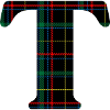 Monogrammed Scottish tartan t