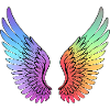 Rainbow Gradient Wings
