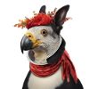 Vivid Mythical Bird Hybrid Design