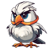 Charming Cartoon Bald Eagle Illustration