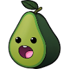 Cartoon Comic Avocado