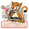 Barkeeperin Barfrau Leopardin Leopard Geschenk
