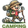 Wandern Comic Trekking