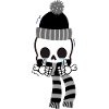 Thumbs up frozen skeleton