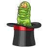Chapeau haut-de-forme Sorcier Chenille