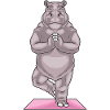 Hippopotamus Yoga Yoga Mat