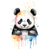 Panda Ludique Aquarelle