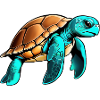 Cute cartoon turtle