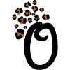 Letter o leopard patterns