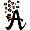 Leopard print letter