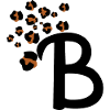 Letter b leopard print