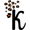 Letter k leopard patterns