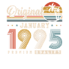 Alkuperäinen tammikuu 1995 Vintage Retro syntymäpäivä
