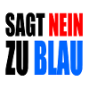 says no to blue