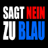 says no to blue