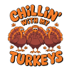 Dinde drôle de Thanksgiving