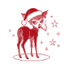 Reindeer Aunt Christmas Stylish Funny