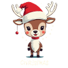 Cute Reindeer Christmas Design