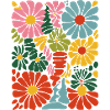 Lebendige blumige Explosion