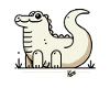 Funny Crocodile Friend