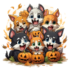 The Silly Pumpkin Carvers