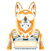 Safety dog with sunglasses