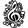 Musical Notes clef symbol musician