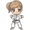 Karate Mädchen Comic