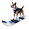 snowboard Dog