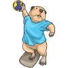 Beaver Handball Player Handball