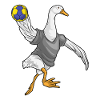 Duck Handball Player Handball