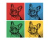 French Bulldog Pop Art Design