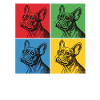 French Bulldog Pop Art Design
