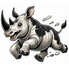 Rhinoceros Running