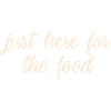 Foodlover Embroidered Saying
