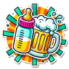 Prost Papa Bierkrug Babyflasche