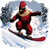 Chicken Snowboard