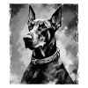 Doberman Dog Portrait