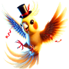 Cockatiel is partying