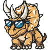 Dinosaurier triceratops Tier