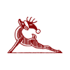 Yoga Reindeer Christmas Relaxation
