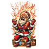 Santa Claus gets electrocuted catastrophe