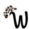 Letter w leopard patterns