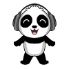 Panda Musik Kopfhörer