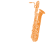 Saxophones Pun Bari Saxi