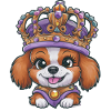 Royal Kaawii Chien avec Couronne