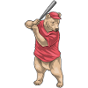 Bear Baseball Baseball Bat