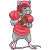 Rat American Football Helmet