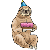 Sloth Birthday Cake