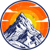 Majestic Mountain Sunset Design